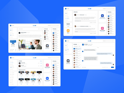 LinkedIn redesign concept app design figma flat free kit nickrybak store ui ui8 web