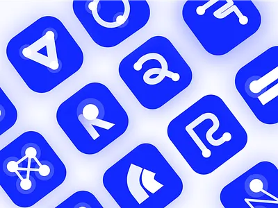 Routetitan blue branding delivery foster icon letter logistics logodesign route saas sign titan web webapp