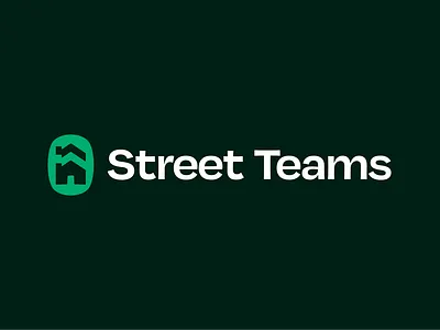 Street Teams Logo branding design houses icon logo street typography vector vulf