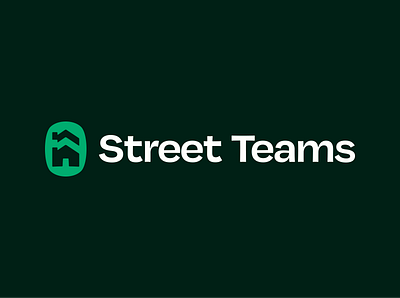 Street Teams Logo branding design houses icon logo street typography vector vulf