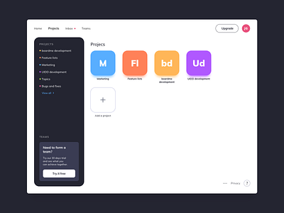 Projects Page UI Design daily ui dailyui ildiesign project project management projects page tool ui ui ui design ui design daily ui pattern ui practice uidesign ux ux design web tool