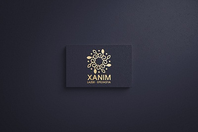 XANIM lazer - epilyasiya mərkəzi üçün logo adobe app branding cover design flower illustration logo logotype typography vector