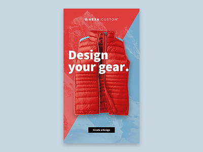 Design your gear. apparel customization design kiosk touchscreen ui ux