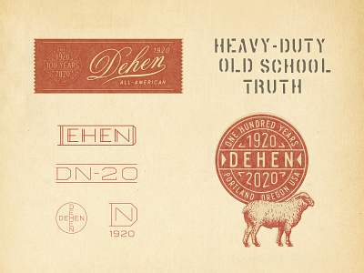 Dehen 1920 100th Anniversary Branding branding graphic design illustration sportswear t shirt design vintage