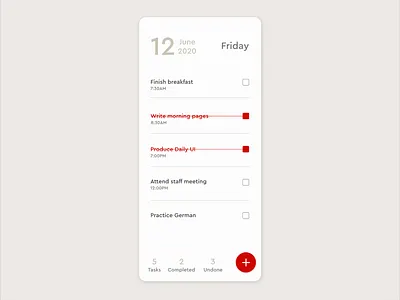 Daily UI 042 (Todo List) dailyui todo ui ux
