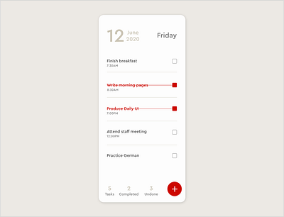 Daily UI 042 (Todo List) dailyui todo ui ux