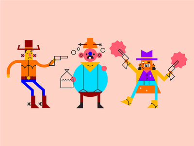 Varmints. characterdesign cowboys illustration outlwas varmints yeehaw