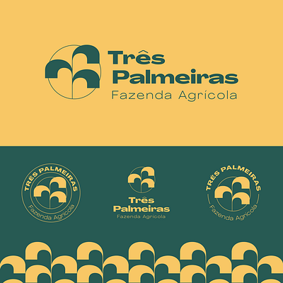 Três Palmeiras Farm brand branding design farm logo palm palmtree rebranding