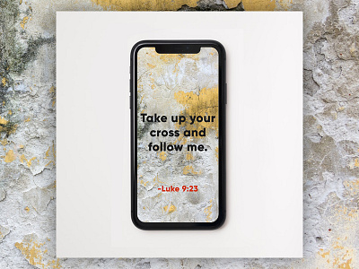PCM Design Challenge | Take Up Your Cross and Follow art artwork church design graphic design pcmchallenge prochurchmedia social media typography