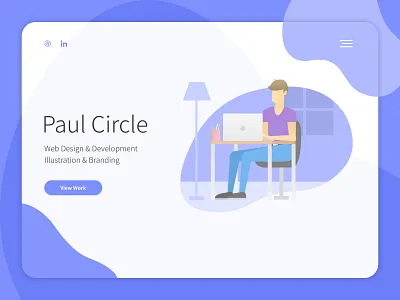 Portfolio 2020 2020 design illustration minimal portfolio purple ui ux vector web webdesign website