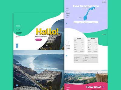 Preikestolen - Landing Page design development landing page uxui website