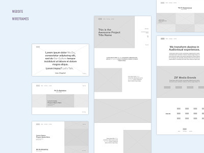 Zingulart - Wireframes design uxui website wireframes