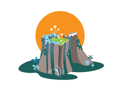 stump forest stump vector