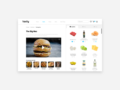 Tasty Web Page design landing page responsive web design ui ui design user interface ux ux design web web design