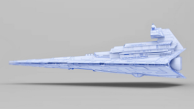 Venator Class Destroyer 3d design illustration ship space star wars ui ux