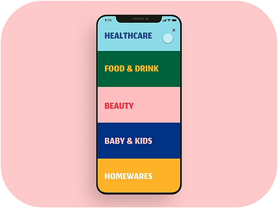 Category menu UI animation design adobe xd app animation delivery app figma food app food delivery app grocery app mobile mobile app mobile app ui design sketchapp ui ui animation ui design ui kit ui motion ui ux design 应用 应用界面 设计