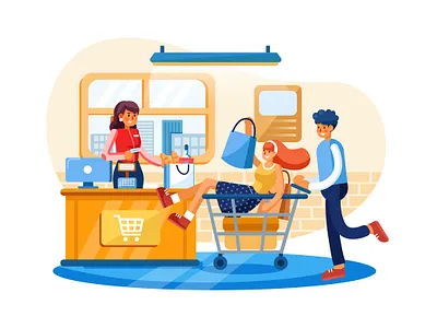 Point of sale payment system illustration app concept illustration interface material mobile payment payment app payment method pos service system template ui kit vector