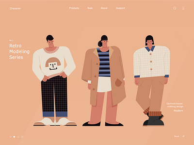 插画配色练习3 app illustration ui