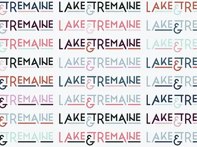 Lake & Tremaine ampersand brand brand design branding branding design color color palette design graphic design logo logo design logotype personal brand type type logo typographic logo typography typography logo