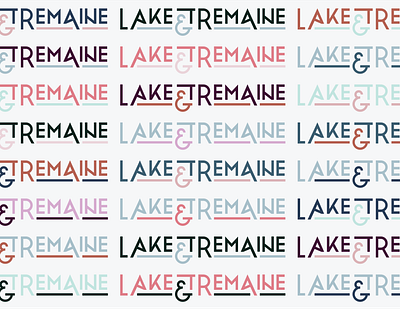 Lake & Tremaine ampersand brand brand design branding branding design color color palette design graphic design logo logo design logotype personal brand type type logo typographic logo typography typography logo