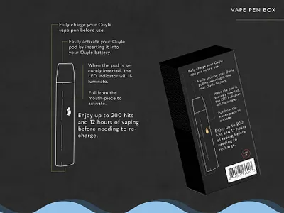 Vape Pen Package Design battery box mockup brand design brand identity cbd oil charger hemp infographic package package box design package design packagedesign smoke vape pen