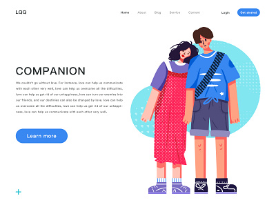 Street photo of lovers app design illustration ui web