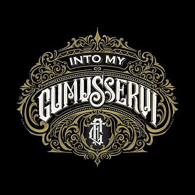 INTO MY GUMUSSERVI design fansytype illustration lettering typography vector