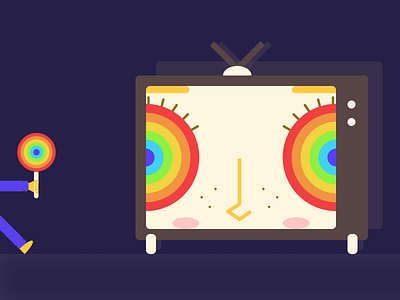 Kids during the pandemic living their best lives. dark ui darkmode design illustration rainbow ui vector