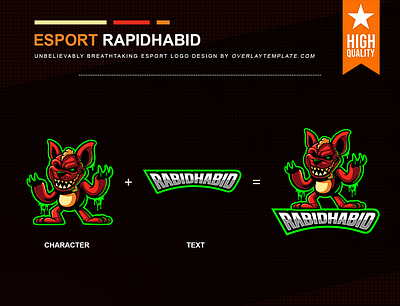 Logo Rabid Habid angry branding esportlogo evil illustration jagged social media spooky