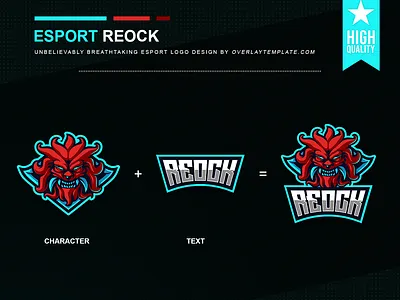 Logo Reock branding esportlogo evil illustration scary social media spooky