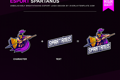 Logo Spartanus branding esport esportlogo illustration social media spear