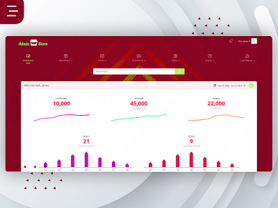 Admin Panel Design admin design branding dashboard design design latest design minimal red theme trending design trending ui