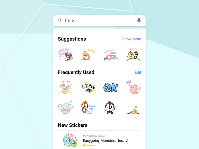 Search app daily ui dailyui design disney search stickers ui ui challenge