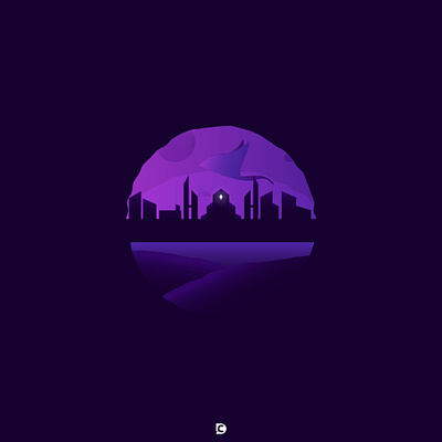 Fanta-sea creative design designinspiration graphicdesign illustration purple shades