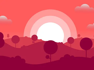 landscape illustraion illustration illustrator typography ui ui design ux vector web