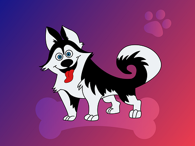 Husky animals art artwork character colors cute design dog funny gradients husky illustration illustration art illustration character love sketch sticker vector vector art vector illustration