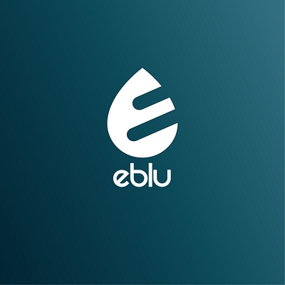 eblu logo concept flat logo logo design logos logotype