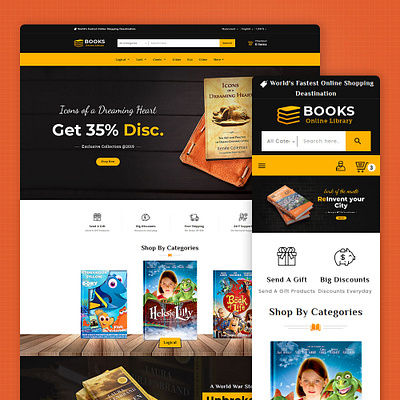 Online Books Shop – eCommerce Responsive Theme books ecommerce intelligence onlinne books opencart prestashop responsive shopify templatetrip woocommerce wordpress