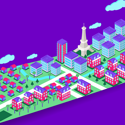 isometric city | for SUN APP isometric isometric city isometric illustration vectorial