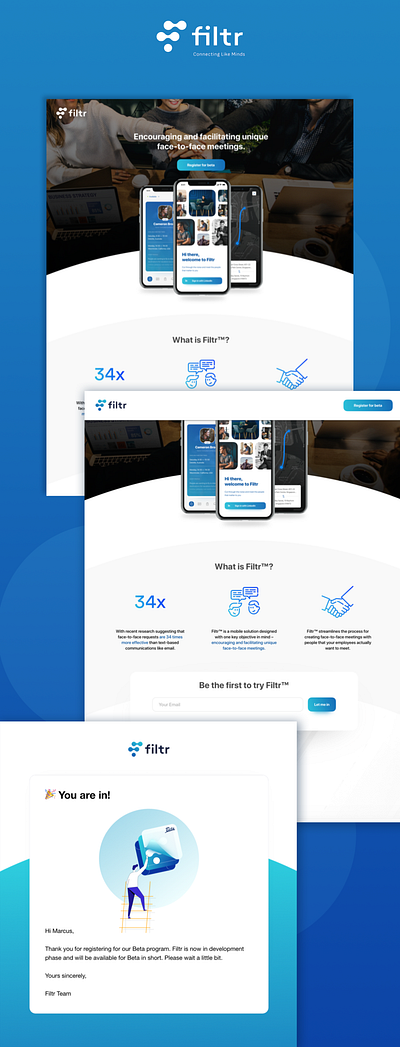 Filtr design ux web