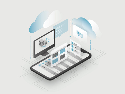 ISO rocks app construction illustration illustrator isometric