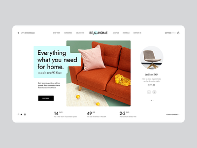 BEforHOME agency architecture design ecommerce furniture hero home homedesign intro landingpage onepage poland ui ux web webdesign webdesigner website wordpress