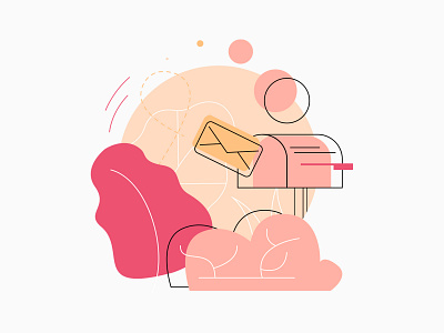 DP Club App Illustration clean design designer illustration illustrator minimal ui vector