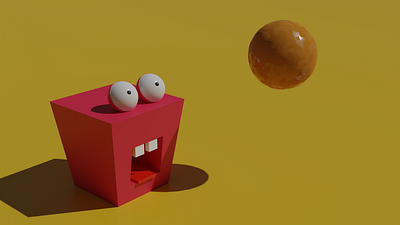 Square and sphere blender blender 3d design illustration