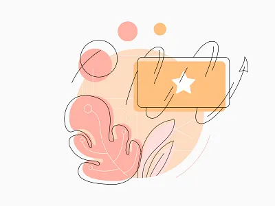 DP Club App Illustration clean design illustration minimal ui vector