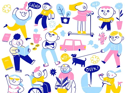 La vida loca art artist colors cute doodles drawing drawings graphism illustration illustrator picto pictogram