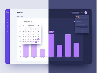 Web App for Marketing Analytics Software - Nymble app app design application billieargent branding colours dark app dark mode design graphicdesign interface light mode london purple typography ui ui design ux ux design vector