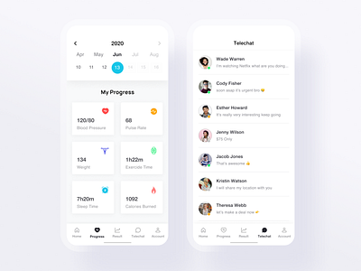 Healthy App UI Concept app app design chat app concept design design health mobile ui ui ui design uidesign ux