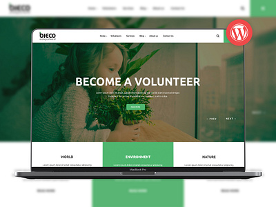 Bieco - Environment & Ecology WordPress Theme clean eco ecological ecology environment green green tech modern nature organic video