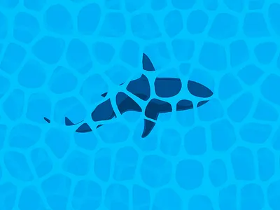 High Tide blue debut design drawing editorial fish graphic graphic design graphicdesign illustration illustrations illustrator ocean predator procreate sea shark swim vector water